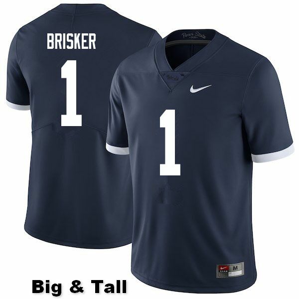 NCAA Nike Men's Penn State Nittany Lions Jaquan Brisker #1 College Football Authentic Big & Tall Navy Stitched Jersey ASX4598TG